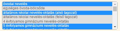 A dátumok megadása a felületen a szürke téglalapba történő kattintással történik.