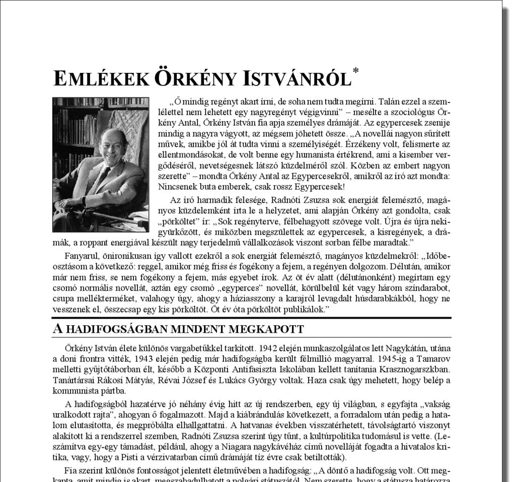 10. Az oldalszámok elé szúrja be a minta.png képet! A kép szélességét állítsa 3,8, a magasságát 0,5 cm-re! A képet a mintának megfelelően tükrözve helyezze el az oldalszámok után is!