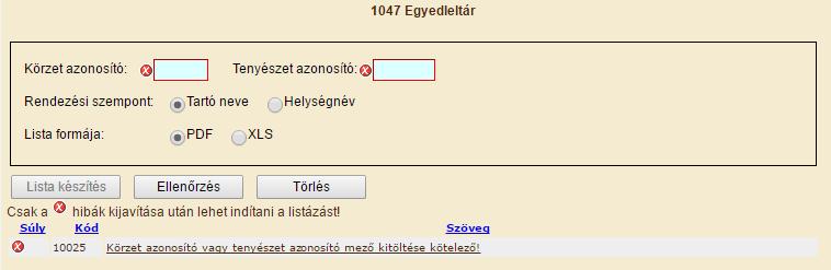 3.5 Egyedleltárok A menüpont segítségével lehet a tenyészetben a listakészítés időpontjában élőként nyilvántartott szarvasmarhákról listát készíteni.