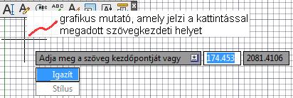 A mutató mellett is megjelenik a parancssor és a dinamikus prompt (lásd az 1. ábrát).