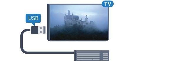 Másik USB merevlemez formázásakor az előző tartalma elvész. A TV-készülékre telepített USB merevlemezt a számítógéppel való használathoz újra kell formázni. 4.11 USB billentyűzet Csatlakoztassa!