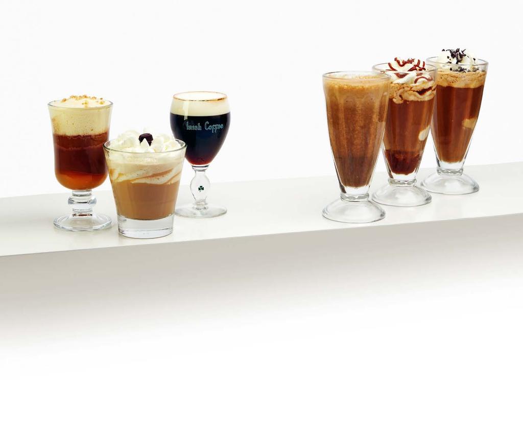Alkoholos KÁVÉkülönlegességek Alcoholic coffee drinks Alkoholische Kaffeespezialitäten HIDEG KÁVÉkülönlegességek Ice-coffee specialities Kalte Kaffeespezialitäten (6) (5) (3) (4) Gerbeaud kávé.