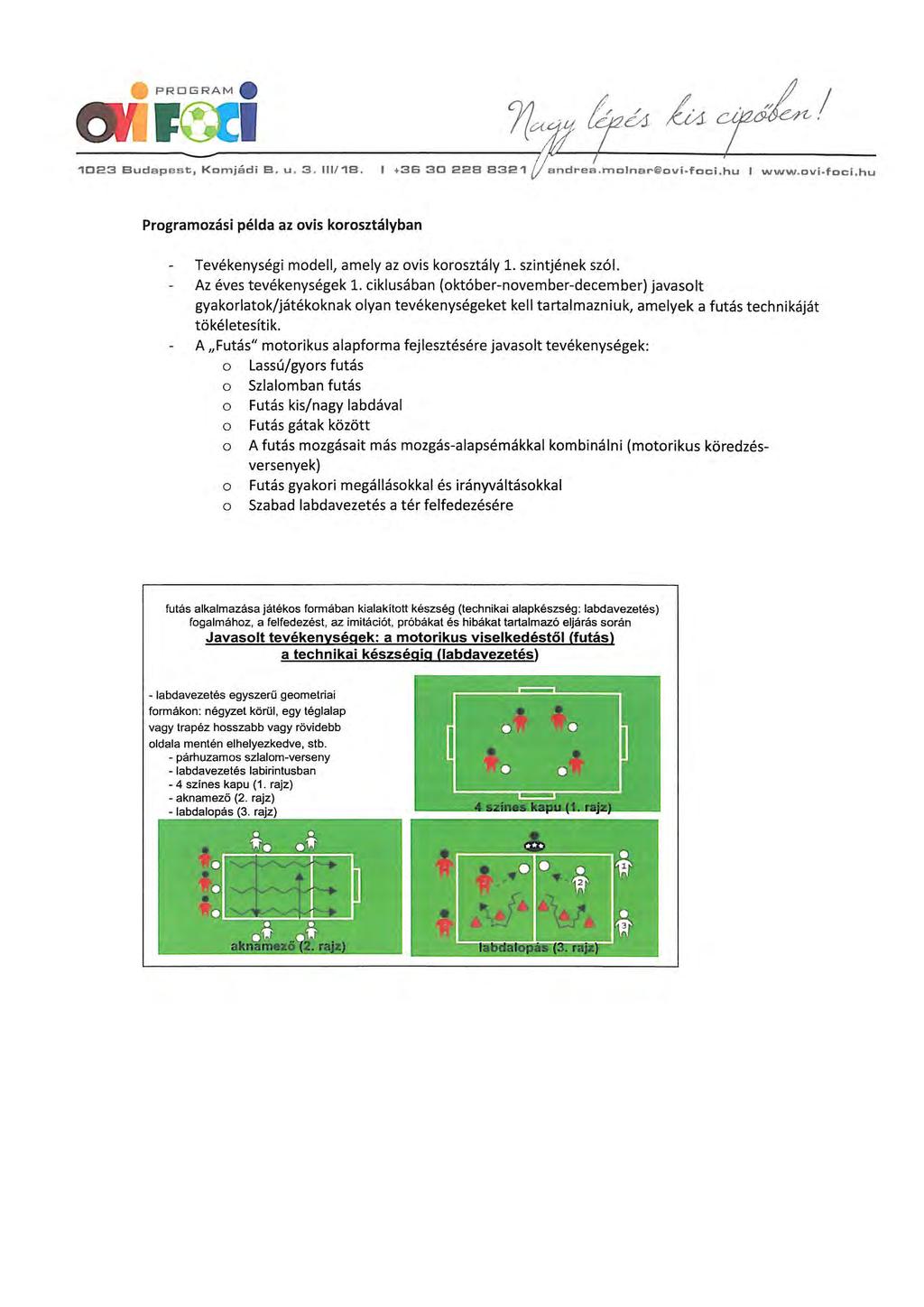 _ ' a /'/V7d~ / PROGRAM I------,71 a,1! í&i Lu L' 1023 BudapDst, Kornjádi B. u. 3. 111/18. I +36302288321 andrea.molnar@ovi foci.