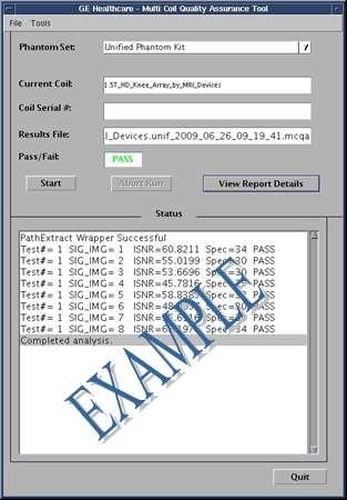 A PASS/FAIL (MEGFELELT/HIBA) állapotjelzőn a PASS (MEGFELELT) kifejezés jelenik meg, amennyiben a tekercs minden eleme megfelelően üzemel.