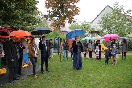 Miklós Verseghi-Nagy, Mayor of Szentendre City Municipality spoke about the refurbished kindergarten building and also the elements of the energy-efficient development.