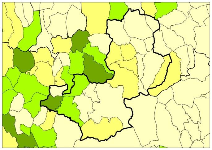 62 A vizsgált területi egységekben közel hasonlóak a háztartási jellemzők.