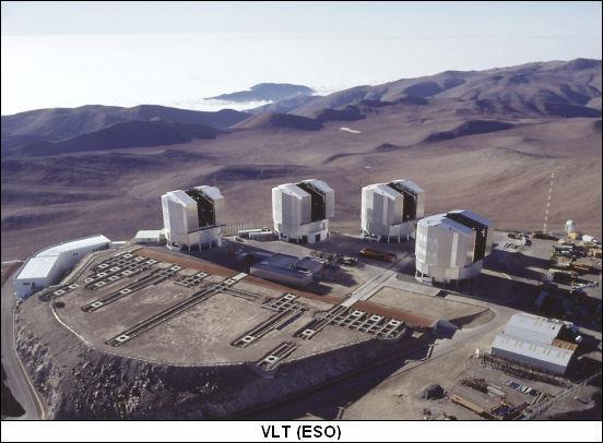 ESO VLT (Európa, Chile) 4 db