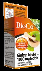 GinkoPrim MAX 120 mg tabletta 60x + 30x A ginkgo biloba hozzájárul a megfelelő agyi vérkeringés fenntartásához; a magnézium részt vesz a fáradtság és a kifáradás