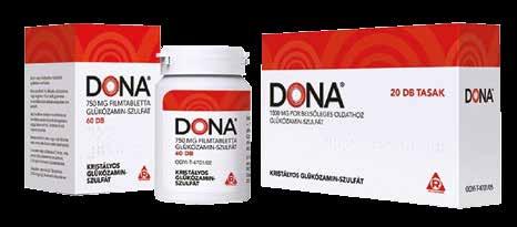 Izom, ízület DONA 750 mg filmtabletta 60x; DONA 1500 mg por belsőleges oldathoz 20x Térdfájás? Porckopás?