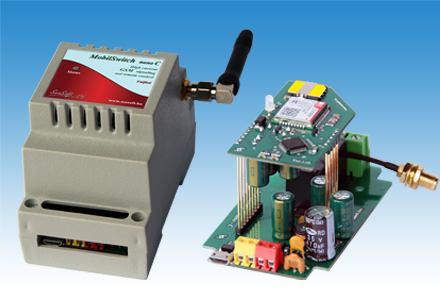MobilSwitch - Nano-C Általános célú DIN sines ipari GSM távirányító és távjelző kontaktus bemenettel és relés kimenettel A MobilSwitch-Nano-C távjelzésre és távműködtetésre fejlesztett DIN sines