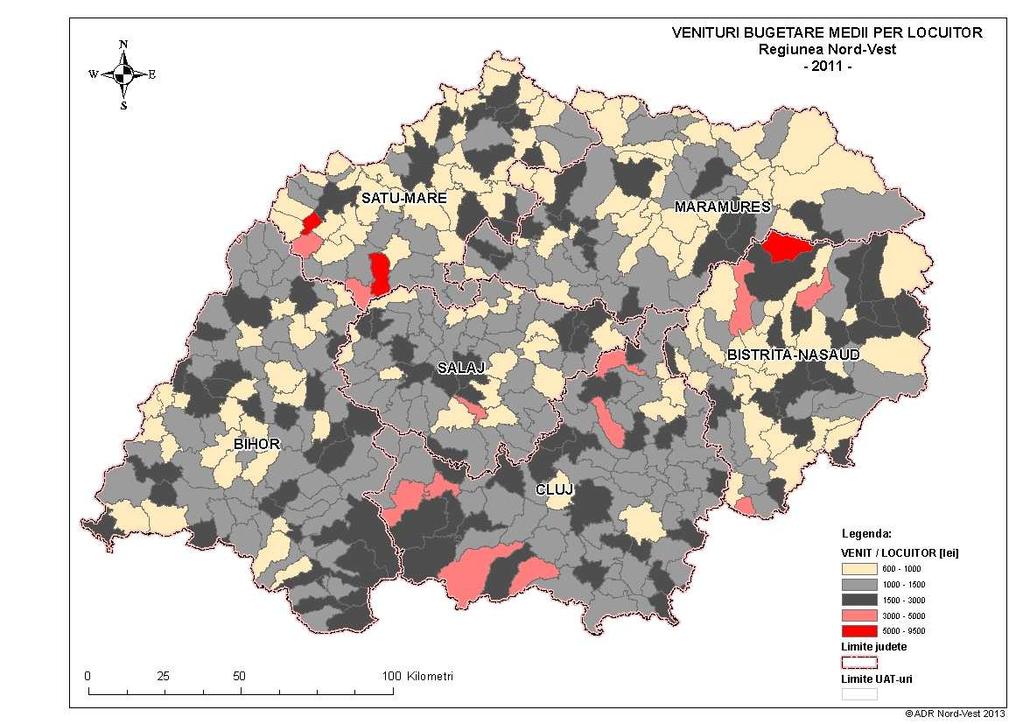 Se constată că din punct de vedere financiar, al execuţiei bugetare, la nivelul regiunii atât în ceea ce priveşte veniturile, cheltuielile dar şi al subvenţiilor Regiunea ocupă un modest loc 4 (3),