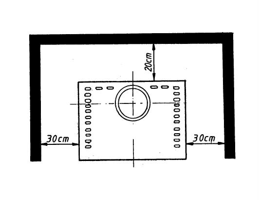 2. Placing 2.1 Prescriptions When placing the fire-place and jointing the smoke tube side the fire protection requirements of the relevant construction provisions must be taken into consideration.