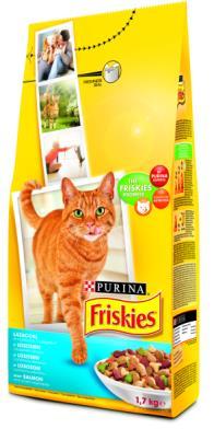 Ezért minden termékünk hordozza a Friskies Ígéretet, vagyis elkötelezettségünket arra, hogy garantáljuk Önnek: A kiváló ízű termékeket, melyeket macskája mindig élvezettel fogyaszt majd.