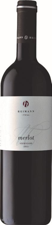 Vörös borok HEIMANN MERLOT Friss, gyümölcsös irány: ropogós bogyósok uralják az illatot és ízeket egyaránt, amelyet nagyhordós érlelés kerekít, finoman keretezve a fajta piros- és feketegyümölcseit.