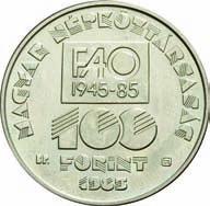 /pcs L-N: 240-2. stempelfrisch 4.- 268. 100 Forint 1985 PP 5 000 db/st.