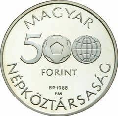 und Jahreszahl/ in legend value, mintmark and date 500 / FORINT / BP.