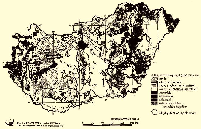 58 VÁRALLYAY GY. szélsõségesen nehéz mechanikai összetétel, szikesedés, szikesedés a talaj mélyebb rétegeiben, sekély termõréteg, idõszakos felszíni vízborítás.
