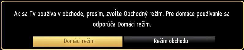 Prvá inštalácia Pri prvom zapnutí TV sa zobrazí obrazovka s výberom jazyka. Postupne je v ponuke zobrazovaný vo všetkých dostupných jazykoch nápis "V