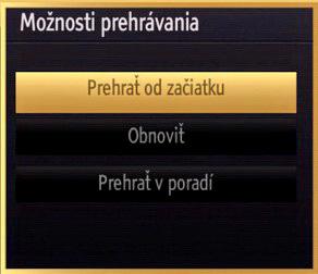 Nahrávanie s časovým posunom (Timeshift) Pre prepnutie do režimu Timeshift stlačte počas sledovania vysielania tlačidlo (PAUZA).