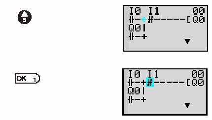 PLC TIPA ZEN 3.4.4. Crtanje linija za povezivanje Pritiskom na Taster ALT prelazi se u režim crtanja linija i pojavjuje se mala strelica. Za crtanje se koriste tasteri Up, Down, Left i Right.