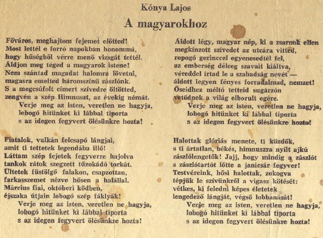 Forradalmak szemétre lökve. Milyen parancs ez: megmaradni felemás népnek mindörökre? A felemás állapot valóban hibridjelenség.