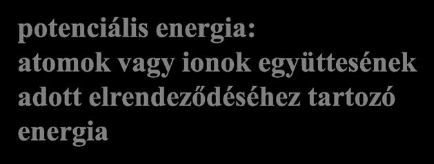 két belső koordináta kombinációja) potenciális