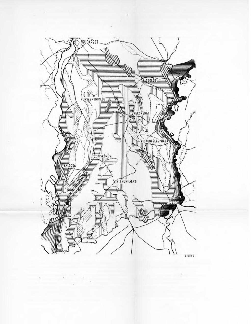 A TALAJ VIZSZ1NT INGADOZÁSA A DUNA-TISZA KÖZÉN. OSCILLATION DU NIVEAU DE L'EAU SOUTEDDAINE A L'ENTRE-DEUX-ELEUVES DANUBE-TISZA. КОЛЕБАНИЕ УРОВНЯ ГРУНТОВОЙ ВОДЫ В ОБЛАСТИ ИЕЖЛУ ДУНАЕМ И ТИССОЙ.