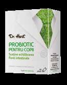 Pentru refacerea și protejarea florei intestinale recomand Dr. Hart Probiotic, cu un miliard de culturi lactice vii.