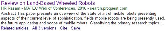 Gyula Mester Idézetek a Google Scholar adatbázisban Ha az idéző cikk esetében nincs Cited by, akkor az All versions URL-je tartalmazza a számot a Google Scholar azonosítót [29-31].