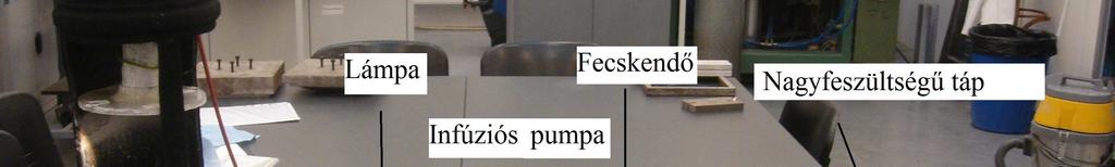 A szálképzés során az Aitecs PLUS SEP-10S típusú infúziós pumpával oldottam meg a folyamatos oldatadagolást.