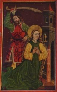 Sťatie sv. Barbory, Oltár Panny Márie, Pukanec foto Martin Šugár Sťatie sv. Barbory, Majster ES (Lehrs 163, B.
