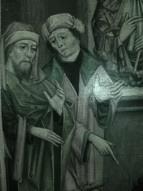 Kristus na Olivovej hore, detail, Oltár sv. Mikuláša snímka infračerveným svetlom (foto Martin Šugár) Sv. Peter, detail, Oltár sv.