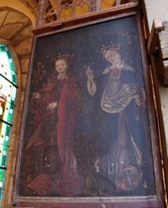 Sv. Dorota a sv. Margita, Oltár Vir dolorum, Levoča reprofoto arslexicon Sv. Dorota a sv. Margita, hlavný Oltár Ukrižovania Krista, Pukanec foto Martin Šugár Kostola sv. Jakuba v Levoči.
