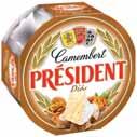 esetén: 279 Ft/db Président Camembert vagy Brie sajt Ft/db, 120-125 g, többféle