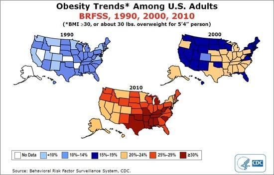 Elhízás járvány Az elhízás terjedése