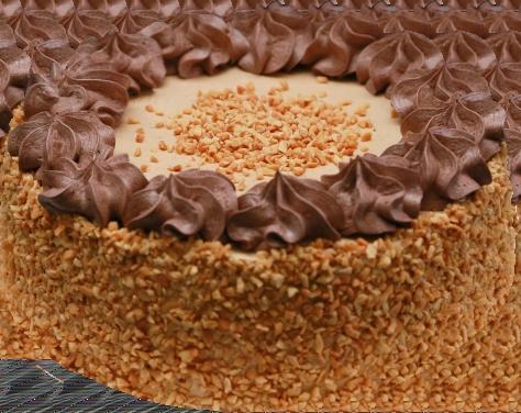 Hagyományos torták Somlói galuska torta Világos és sötét piskótalapok között könnyű