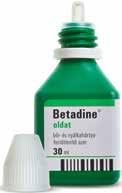 ESZERRE. E HELYEN. MINDEN. SIPO úti patika Betadine oldat 30 ml A Betadine oldat nem csíp, szellőzni hagyja a sebet, elég a cseppentővel odacsepegtetni ahova kell, így megkönnyíti a sebkezelést.