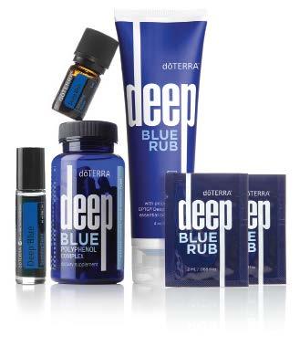 DEEP BLUE/CORRECT X/TERMÉSZETES DEZODOR DEEP BLUE TERMÉSZETES DEZODOR Mozogjon, sportoljon tovább DEEP BLUE TERMÉKEKKEL A dōterra nyugtató kombinációjú CPTG Tanúsított, Tiszta, Terápiás Minőségű