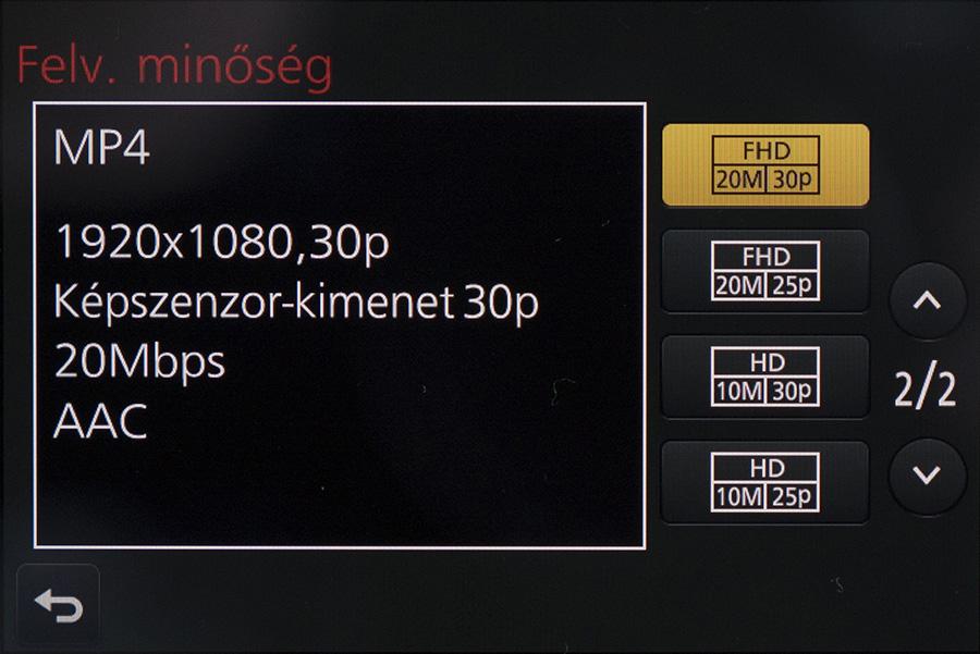Ha valaki beéri a Full HD felbontással, akkor ott akár 60 kép/mp-es képfrissítést is beállíthat, de rendelkezésre állnak még az 50, a 30, illetve a 25 kép/mp-es