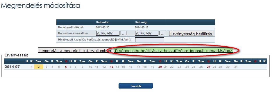 Itt a kiutalt és még nem lefedett verziók választhatóak ki a verzió sorára kattintással.