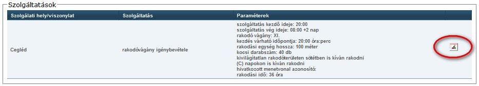 megrendelő, viszonylat, vonatszám, első közlekedési nap). 9. Rakodóvágányok kezelése 9.1.