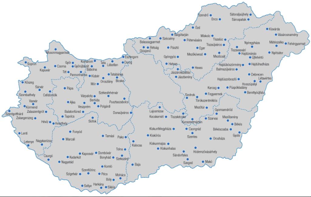 JOGpontok irodák települései: www.