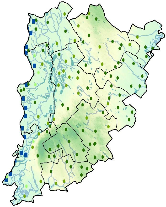 Egy vízbázis sérülékenysége, és lehetséges beavatkozások összefüggnek a vízbázis kategóriájával, amit a következő térképen mutatunk be. 17.