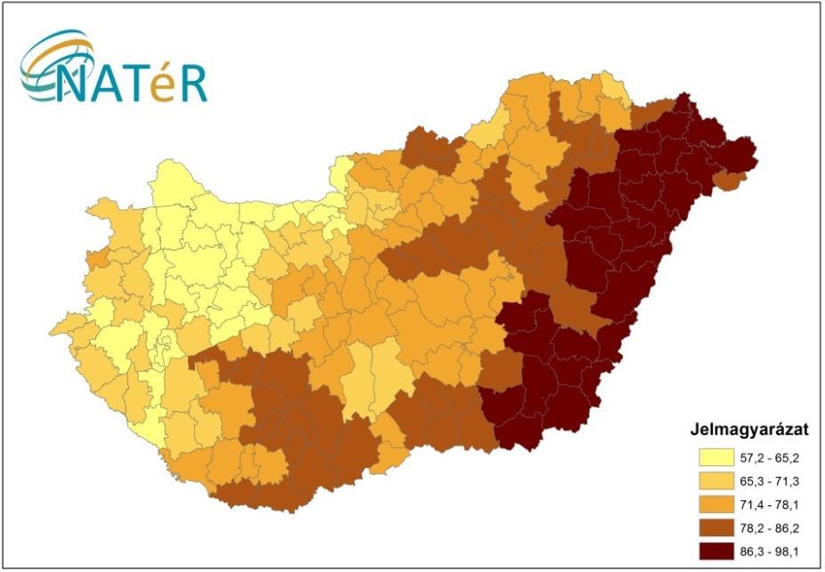 HAJDÚBIHAR MEGYE KLÍMASTRATÉGIÁJA MUNKAANYAG NEM IDÉZHETŐ ÉS HIVATKOZHATÓ Forrás: Országos Meteorológiai Szolgálat; NÉS2 A fenti ábra alapján látható, hogy mindkét modell szerint az országos átlagnál