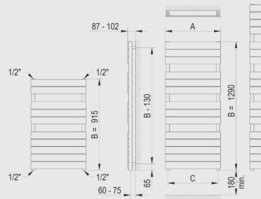 b2 bamboo Üzemi nyomás 6bar - Csatlakozás 4db G1/2 - tisztán