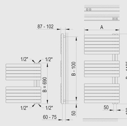 hn myrtus Üzemi nyomás 6bar - Csatlakozás 4db G1/2 mm