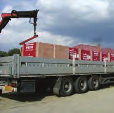 Szilárd (aszfalt, beton, térkő stb ) burkolatú területen az elméleti halmozhatóság N+F termékek esetében négy, a Klíma, és Macuphon termékek esetében három és a Thermo tégla esetében 2 sor magasság.