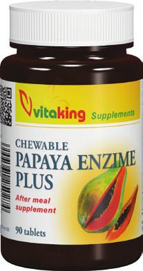 Superfoodok Papaya enzim komplex (90) A Karib-szigeteken őshonos, papayavagy dinnyefa, ma a trópusok egyik legelterjedtebb haszonnövénye.
