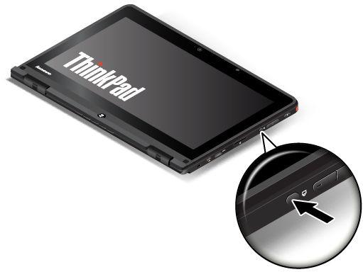 Tablet módban a billentyűzet, a ThinkPad érintőpad és a TrackPoint mutatóeszköz automatikusan letiltott.
