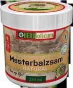 15915/2015-35% HERBioticum Mester- -25% balzsam NATURAL 250 ml Különleges összetételű gyógynövényes krém 28 féle
